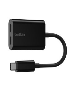 Adaptateur BELKIN USB-C audio + recharge - Noir