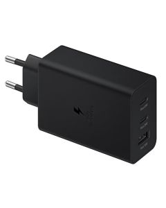 Adaptateur De Charge SAMSUNG Ultra Rapide 3 Ports 65W - Noir