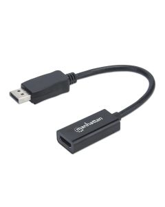 Adaptateur Passif MANHATTAN DisplayPort Vers HDMI - Noir