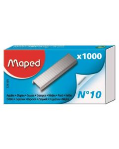 Agrafes MAPED N°10 1000 pièces pour agrafeuses de bureau - 324105