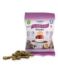 Aliment Pour Chat SERRANO SNACK Au Thon Et Saumon 50Gr