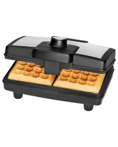 Appareil à Gaufres CLATRONIC WA3606 800 Watts - Noir&Inox
