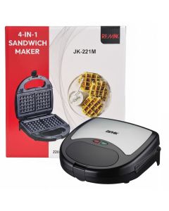 Appareil de Cuisson 4-en-1 Remax 750W Gaufre Zouza Maamoul