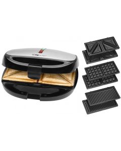 Appareil Multi-grill CLATRONIC 3En1 800W - Noir&Inox