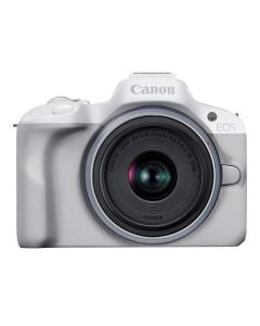 Appareil Photo Hybride CANON EOS R50 + Objectif RF-S 18-45 S Blanc 