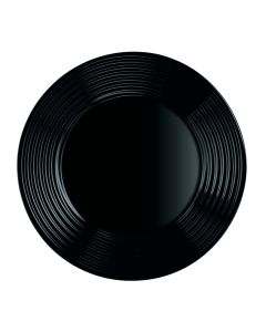 Lot De 6 Assiettes Plates LUMINARC Harena 25 cm - Noir