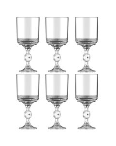 Lot De 6 Coupes AZUR GLASS Lux Diamond - 28cl