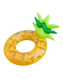 Bouée Gonflable Ananas 120 cm - Jaune & vert