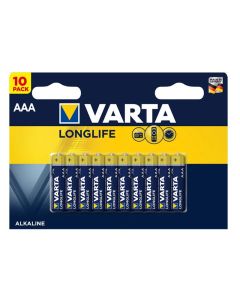 10 x Piles Alcaline VARTA Long Life Extra AAA 1.5V