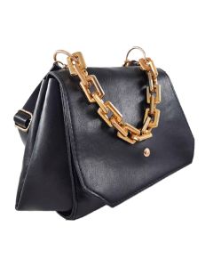 Sac Bandoulière MODALINE Ballerina avec Chaine - Gold & Noir