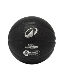 Ballon De Basketball KIPSTA Taille 7 GRIP MATCH BT500X - Noir Argent