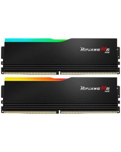 Barrette Mémoire G.SKILL RIPJAWS M5 RGB 64Go DDR5 5200 MHZ - Noir