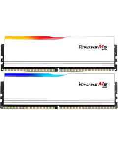 Barrette Mémoire G.SKILL RIPJAWS M5 RGB 96Go DDR5 5200 MHZ - Blanc