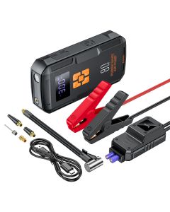 Hoco QS2 Jump Starter 8000mAh avec Compresseur d'Air Intégré
