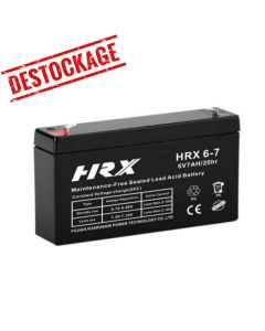 Batterie Plomb Rechargeable HRX 6V 7 AH