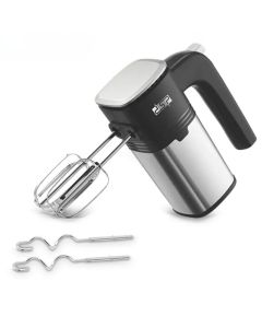Batteur à Main DSP KM2141 200W avec Fouets et Crochets - Noir