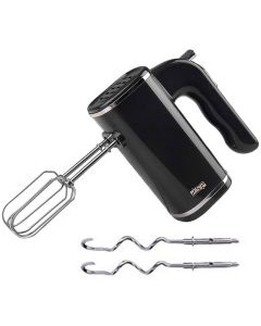 Batteur à Main DSP KM2141 200W avec Fouets et Crochets - Noir