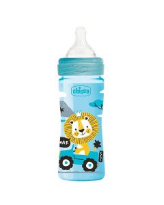 Biberon CHICCO Lion Anti-Coliques Bleu- 250ml