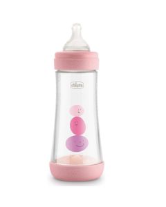 Biberon CHICCO Perfect 5 Anti-Coliques Rose - 300ml