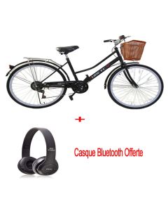 Bicyclette De Ville YBJ-506 7 Vitesse  26"- Noir