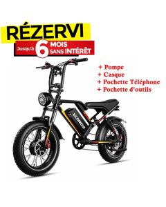 Bicyclette Électrique ECORIDE ER2 2000W - Noir