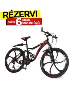 Bicyclette VTT AIDIDES GT-JG-01-R 26"  21 Vitesses – Rouge