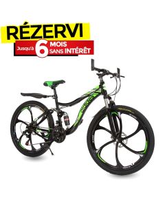 Bicyclette VTT AIDIDES GT-JG-01-V 26"  21 Vitesses – Vert
