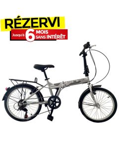 Bicyclette VTT F206V 20 pouces - Gris