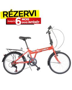 Bicyclette VTT Pliable F206V 20''- Rouge
