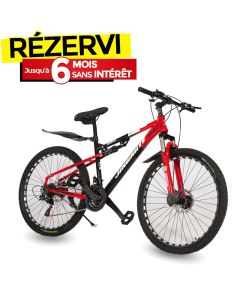 Bicyclette VTT JINGMITE GT-A-01-B 26"  21 Vitesses – Rouge