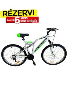 Bicyclette VTT PRADO Sniper 18 Vitesse 26'' - Blanc