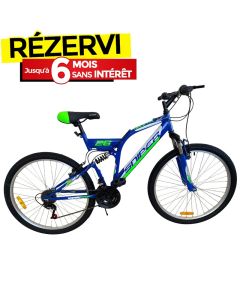 Bicyclette VTT PRADO Sniper 18 Vitesse 26'' Cadre D New - Bleu