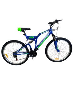 Bicyclette VTT PRADO Sniper 18 Vitesse 26'' Cadre D New - Bleu