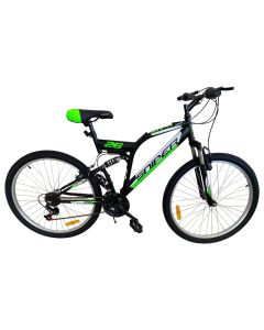 Bicyclette VTT PRADO Sniper 18 Vitesse 26'' Cadre D New - Noir Mat