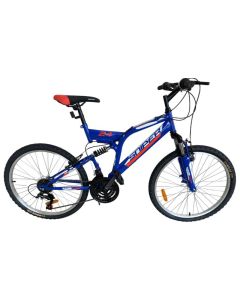 Bicyclette VTT PRADO Sniper Cadre D New 18 Vitesse 24'' Bleu