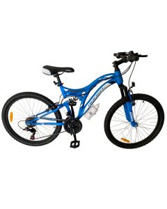 Bicyclette VTT RODEO 24" Blast 18 Vitesses - Bleu Clair