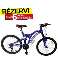 Bicyclette VTT RODEO 24" Blast 18 Vitesses - Bleu