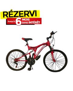 Bicyclette VTT RODEO 24'' Blast 18 Vitesses - Rouge