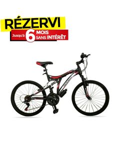 Bicyclette VTT RODEO 24" Vitesse 18 BLAST -NOIR