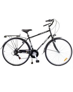 Bicyclette VTT RODEO 6 Vitesses 27'' Avec Torche - Noir