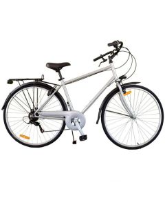 Bicyclette VTT RODEO 6 Vitesses 27'' Avec Torche - Silver