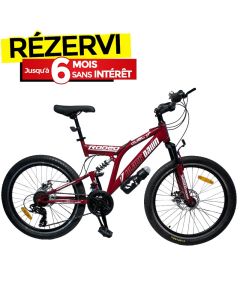 Bicyclette VTT RODEO BLACK DAWN 6024-C21 24" - Rouge