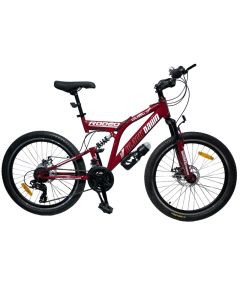 Bicyclette VTT RODEO BLACK DAWN 6024-C21 24" - Rouge