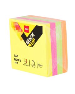 Notes Autocollantes DELI 76X76MM ASS