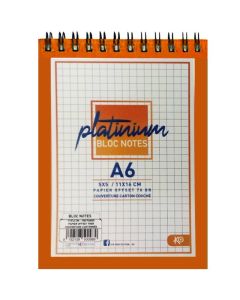 Bloc Note KO WIRO Platinum A6 11x16 cm 5*5