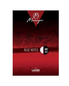 Bloc Note YAMAMA Manager 100 feuilles PM 5/5 80g 