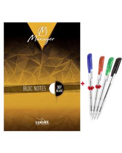 Bloc Note YAMAMA Manager A4 50 feuilles 80g 