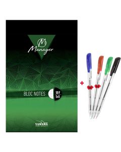 Bloc Note YAMAMA Manager GM A4 50 feuilles 5/5 80g 