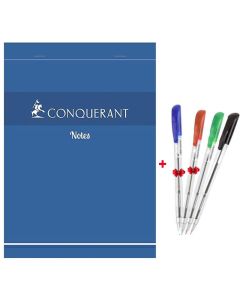 Bloc Notes CONQURANT A4 200 Pages 5/5 60Gr 