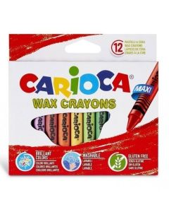 Boîte de 12 Crayons de Cire CARIOCA Maxi 